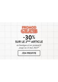 Prospectus Promod St Quentin : -30% sur le 2ème article
