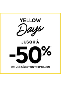 Prospectus Cache cache Saint-Jean-de-la-Ruelle Centre Commercial Auchan : Yellow days -50%