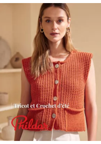 Prospectus Phildar distributeur St Rampert d'Albon : Tricot et Crochet d’été