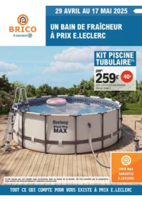 Prospectus Brico E.Leclerc RIVIERES / LA ROCHEFOUCAULD : Piscines
