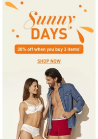 Prospectus DIM PARIS : Sunny Days 30% off when you buy 3 items