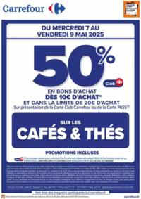 Prospectus Carrefour city Vannes 3 Rue J. Thézac : OPERATION BONS D’ACHAT CAFÉS ET THÉS