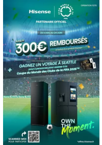 Prospectus Boulanger Trélissac : OFFRE Hisense : jusqu'à 300€ remboursés !