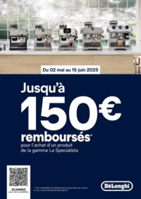 Prospectus Connexion PONTIVY : Jusqu'à 150€ remboursés pourl'achat d'une cafetière DELONGHI La Specialista
