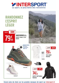 Prospectus Intersport MONISTROL SUR LOIRE : RANDONNEZ L'ESPRIT LÉGER