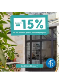 Prospectus Tryba VILLEDIEU SUR INDRE : Jusqu’à 150€ Sur vos fenêtres, portes, volets et pergolas