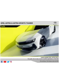Prospectus Distributeur OPEL SAVAUTO SA CHAMBERY : Opel Astra et Astra Sports Tourer