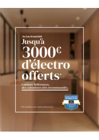 Prospectus Cuisines références ST MEDARD EN JALLES : Jusqu’à 3 000€ d’électro offerts pour donner vie à votre projet sur-mesure !