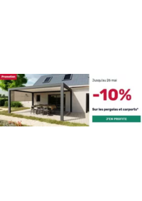Prospectus K par K DIJON : -10% Sur les pergolas et carports