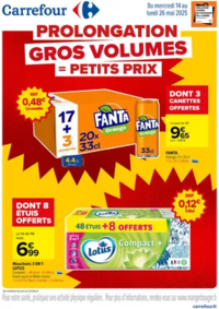 Prospectus Carrefour CRECHES SUR SAONE : LES GROS VOLUMES = LES PETITS PRIX A SAISIR