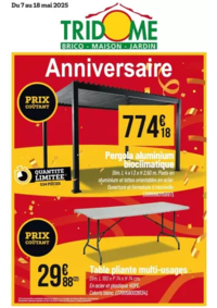 Prospectus Tridôme CARCASSONNE : Anniversaire