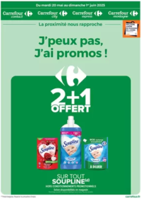 Prospectus Carrefour LILLE : J'PEUX PAS, J'AI PROMOS DU 20 MAI AU 01 JUIN !