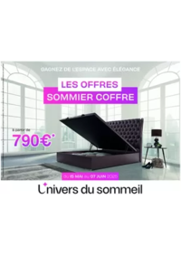 Prospectus L'univers du sommeil AUBENAS : Les offres sommiers Coffre