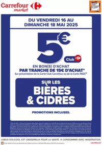 Prospectus Carrefour LES ULIS : CE WEEK-END, OP BON D’ACHAT SUR LES BIERES ET CIDRES