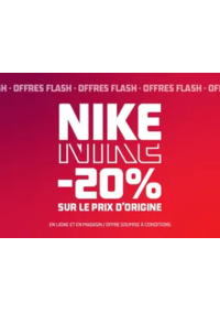 Prospectus Foot Locker Vélizy : Nike -20% sur le prix d'origine