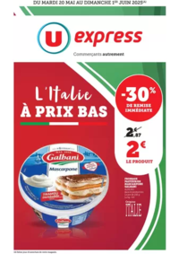 Prospectus U Express Paris 14 - Rue de la tombe Issoire : Spécial Italie
