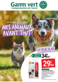 Prospectus Gamm vert FONTENAY LE COMTE : MES ANIMAUX AVANT TOUT