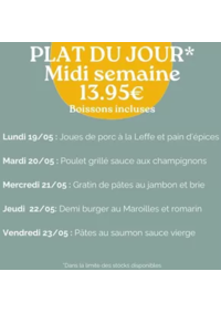 Prospectus Crocodile Bruay-la-Buissière : Plat Du Jour