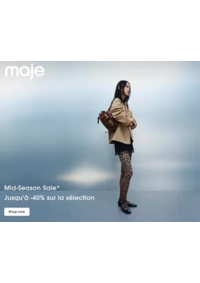Prospectus Maje BESANCON : Jusqu’à -40% sur la sélection