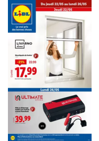Prospectus Lidl MONCEL LES LUNEVILLE : Moustiquaires, bien-être, sport, jeux pour enfant… Profitez des ventes Lidl !