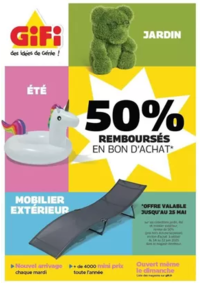 Prospectus Gifi LONGPONT SUR ORGE : 50% remboursés en bon d'achat