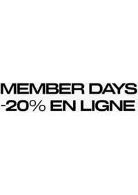 Prospectus H&M Thoiry : Members days -20% en ligne