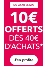 Promos et remises  : 10€ offerts