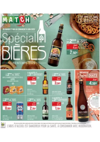 Prospectus Supermarchés Match Auberchicourt : Spécial BIÈRES