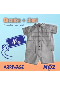 Prospectus NOZ Claira : Chemise + short