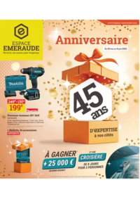 Prospectus Espace emeraude BANNALEC : Catalogue anniversaire