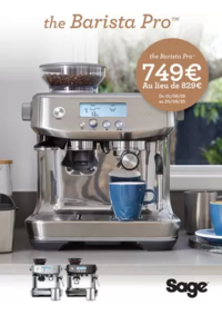 Prospectus BeDigital Eckbolsheim : SAGE PROMO BARISTA PRO