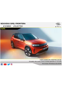 Prospectus Distributeur OPEL PGM NANTERRE SAS NANTERRE : Opel Nouveau Frontera
