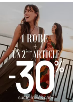 Prospectus Bréal : 1 robe + un 2ème article = -30%* sur le moins cher femme