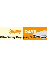 Prospectus Le Roi du Matelas Thillois : Offre Sunny Days jusqu'à -60%