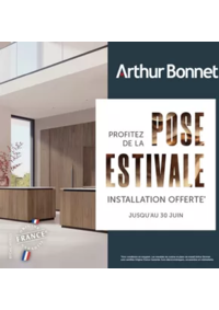 Prospectus Arthur Bonnet GAP : Jusqu’au 30 juin 2025, la pose est offerte sur l’achat de votre cuisine française et sur-mesure.