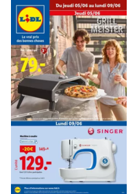 Prospectus Lidl COMBOURG : Barbecues, équipements pour la maison, jouets, vêtements… ne manquez pas cette vente Lidl.