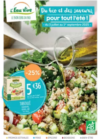 Prospectus L'Eau Vive BOURGOIN JALLIEU : Catalogue Juillet Aout 2025