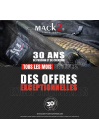Prospectus Pacific Pêche MULHOUSE - WITTENHEIM : Ce mois-ci découvrez une NOUVELLE sélection de produits de la marque Mack2 à un prix EXCEPTIONNEL !