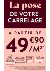 Prospectus Saint Maclou Saint Brieuc (Langueux) : La pose de votre carrelage