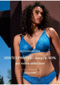 Prospectus aubade PARIS : VENTES PRIVÉES : Jusqu'à -40%