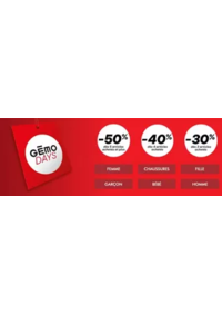 Prospectus Gemo LAVAL : Gémo days