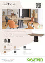 Prospectus Gautier : Tables Twist Fr