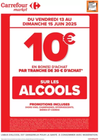Prospectus Carrefour Drive MAURIAC : CE WEEK-END, OPERATION BON D’ACHAT SUR L’ALCOOL