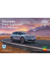 Prospectus Ford SAINT LOUIS : Ford Nouveau Explorer 100% Électrique