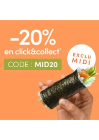 Prospectus Sushi shop Bayonne : 20% de réduction dès 20€ d'achat