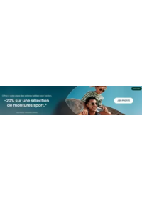 Prospectus Général d'Optique PARIS Forum des Halles : -20% sur une sélection de montures sport