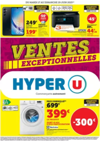 Prospectus Hyper U MONTMOROT : Ventes exceptionnelles