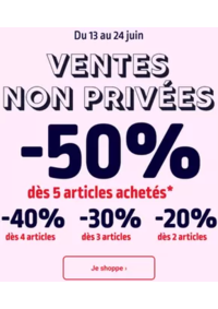 Prospectus Kiabi Pont-A-Mousson : Ventes non Privées jusqu'à -50%