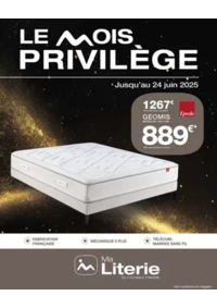 Prospectus Monsieur meuble REZE : Jusqu’au 24 juin, offrez-vous le confort d’une literie de qualité avec des offres exclusives !