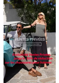Prospectus Finsbury BOULOGNE-BILLANCOURT : Exclusivité Ventes Privées, jusqu'à -50% de réduction sur les chaussures pour homme.